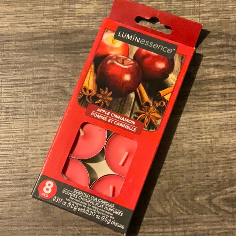 Luminescence Apple Cinnamon Tea Light Candles